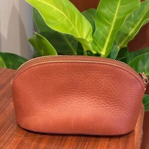 NWT Madewell Leather Makeup Pouch